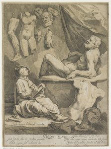 Titelside til Original og berømt designtegnebog Titelside for: Abraham Bloemaert, Original og berømt kontryk tegnebog. Del 1 af Frederick Bloemaert