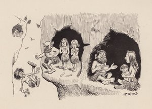 Vores antediluvianske forfædre af F. Opper: Nummer niogtredive (litografi) af Frederick Burr Opper