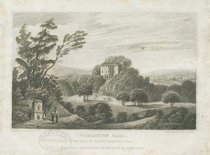 Barlaston Hall: gravering, nd [midt i det 19. århundrede] (tryk) af Frederick Calvert