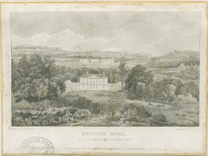 Etruria Hall: gravering, nd [c 1830] (tryk) af Frederick Calvert