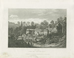 Soho Manufactory fra Nineveh Road: stålgravering og [c 1830] (tryk) af Frederick Calvert