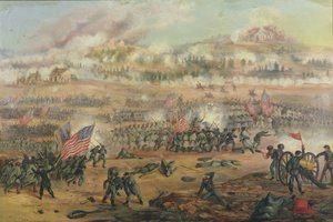 Slaget ved Fredericksburg den 13. december 1862 af Frederick Cavada