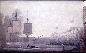 Afskeden (tempera ombord) af Frederick Cayley Robinson