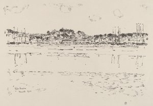 Indre Havn, ca. 1918. af Frederick Childe Hassam