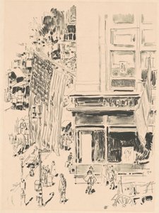 Lafayette Street, 1918. af Frederick Childe Hassam