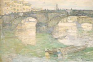 Ponte Santa Trinità, 1897. af Frederick Childe Hassam