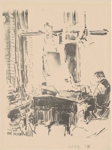 Litografen, 1918. af Frederick Childe Hassam