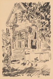 Tjenesteflaget, 1918. af Frederick Childe Hassam
