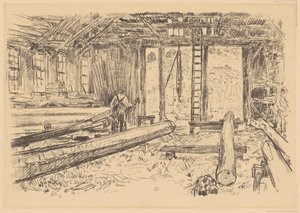 Spar-butikken, Gloucester, 1918. af Frederick Childe Hassam