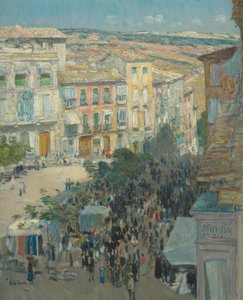 Udsigt over en sydfransk by, 1910.