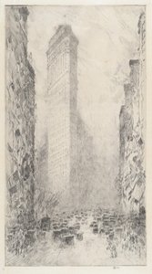 Washingtons fødselsdag - Fifth Avenue & 23rd Street, 1916. af Frederick Childe Hassam