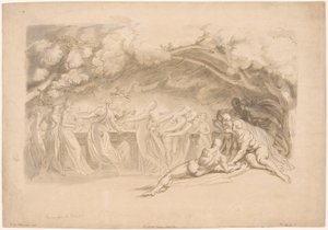 Nymfernes dans, fra Stormen af Frederick Christian Lewis