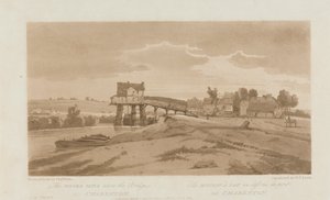 Vandmøllen over broen ved Charenton 1803; Plade 20 fra visninger i Paris, Emanuel -volumensporing af pladen B181.25.2629