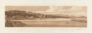 Udsigt over St. Cloud og Mt. Calvary taget fra Pont de Seve 1802; Plade 18 fra Views in Paris, Emanuel Volume-sporingen af pladen B1981.25.2627