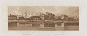 Udsigt over Pantheon, taget fra Arseal 1803; Plade 12 fra Views in Paris, Emanuel Volume-sporingen af pladen 1981.25.2621