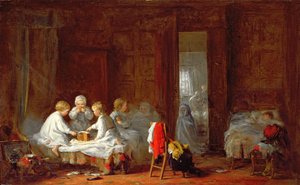 En midnatsfest, 1866 af Frederick Daniel Hardy