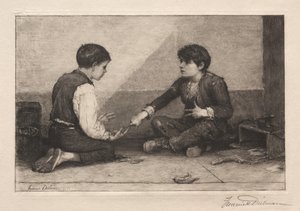 Moraspillerne, 1883. af Frederick Dielman