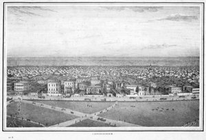Chowringhee, Calcutta, Indien, c1840