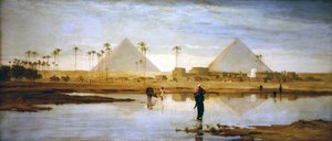 Ford til landsbyen nær pyramiderne af Frederick Goodall