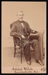 Portræt af Ashbel Welch 1809-1882, før 1882.
