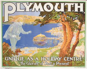 Plymouth (farve litho) af Frederick Hammersley Ball