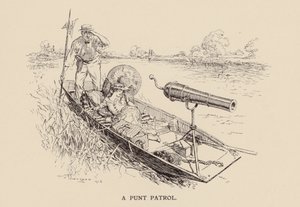 A Punt Patrol (litografi) af Frederick Henry Townsend