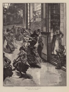 Dans til et orgel (gravering) af Frederick Henry Townsend