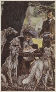 Illustration til They af Rudyard Kipling (farve litho) af Frederick Henry Townsend