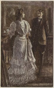 Illustration til They af Rudyard Kipling (farve litho)