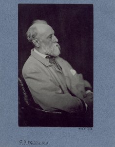 Portræt af George Frederick Watts (1817-1904) af Frederick Hollyer