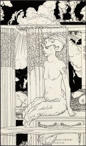 Guldfaunen Tiberius, c.1910 af Frederick Ilbery Lynch
