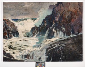 Efter stormen, ca. 1925 (olie på krydsfiner) af Frederick Judd Waugh