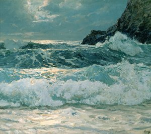 Breakers ved højvande af Frederick Judd Waugh