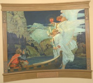 Ridderen af den hellige gral, ca. 1912.