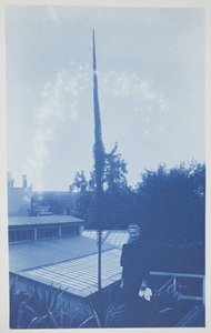 Uden titel, slutningen af det 19.-begyndelsen af det 20. århundrede (cyanotype på cremevævet papir)
