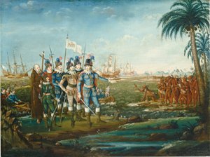Første landing af Christopher Columbus, 18001805.