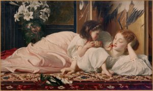 Mor med barn (kirsebær) af Frederick Lord Leighton