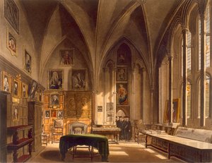 Interiør af Chapter House, illustration fra 