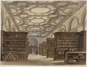 Interiør af Public Library, Cambridge, fra 