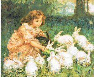 Alice i eventyrland, fra ukendt kilde af Frederick Morgan