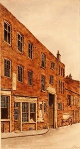 Bull and Mouth Inn, St. Martin le Grand af Frederick Nash
