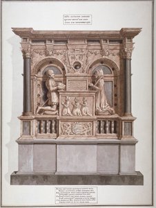 Monument til Richard Allington i Rolls Chapel, Chancery Lane, City of London, 1800