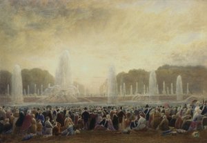 Springvandene i Versailles (wc) af Frederick Nash