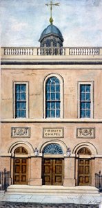 Trinity Chapel, Conduit Street, Westminster, London, 1801. af Frederick Nash