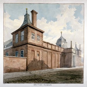 Udsigt over British Museum, Bloomsbury, London, c1807 af Frederick Nash