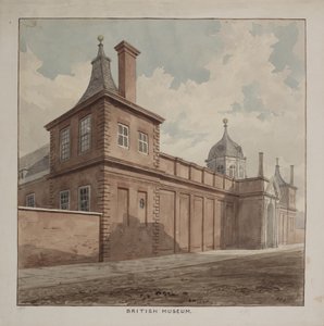 Udsigt over British Museum, Holborn, ca. 1807 af Frederick Nash