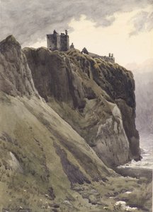 Old Castle, Dunottar (akvarel) af Frederick Noel Paton