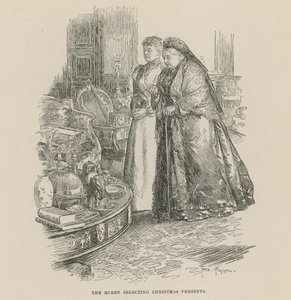Dronningen udvælger julegaver af Frederick Pegram
