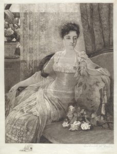 Uden titel (Girl on a Couch) af Frederick W. Freer