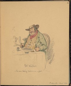F. 10: Scene fra Pickwick Papers, Mr. Weller, fra en 